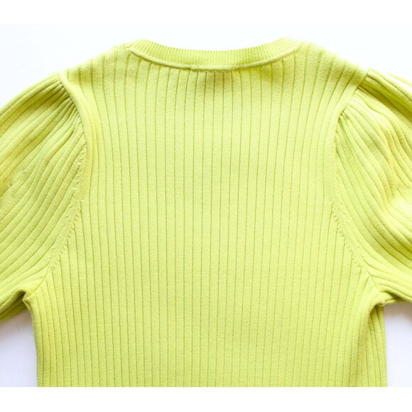Ted Baker Maaybel Puff Sleeve Woven Jumper / Ted 1 / US 4 / Green Puff - Picture 8 of 9